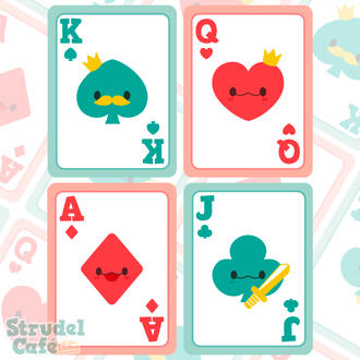Card designs for the on-site card games